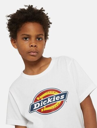 Dickies kids icon logo tee k white white