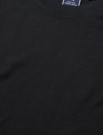 Organic cotton essential logo t-shirt black