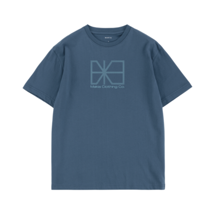 Flagline t-shirt ocean blue
