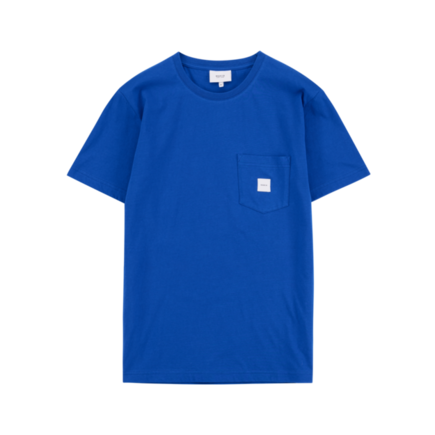 Square pocket t-shirt blue