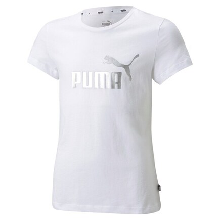 Puma ess+ logo tee puma white