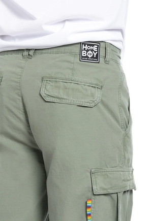 Homeboy x-tra clan cargo shorts olive dust