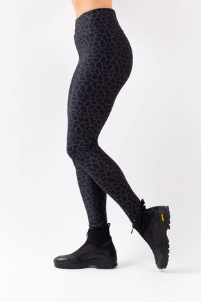 Icecold tights black leopard