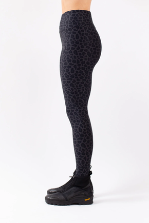 Icecold tights black leopard