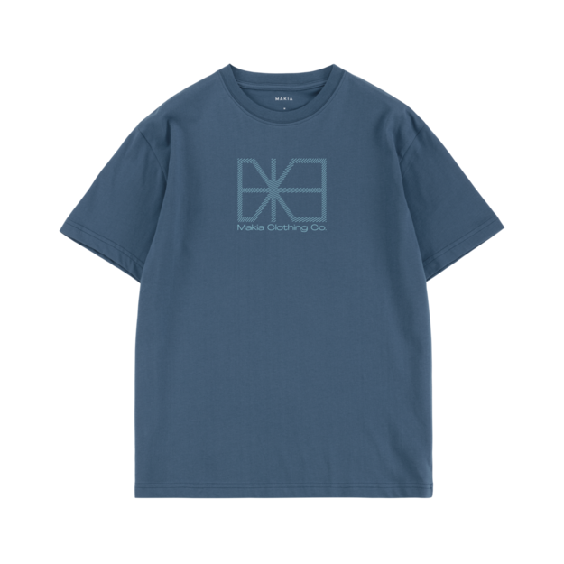 Flagline t-shirt ocean blue
