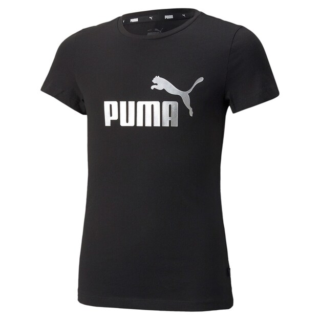 Puma ess+ logo tee puma black