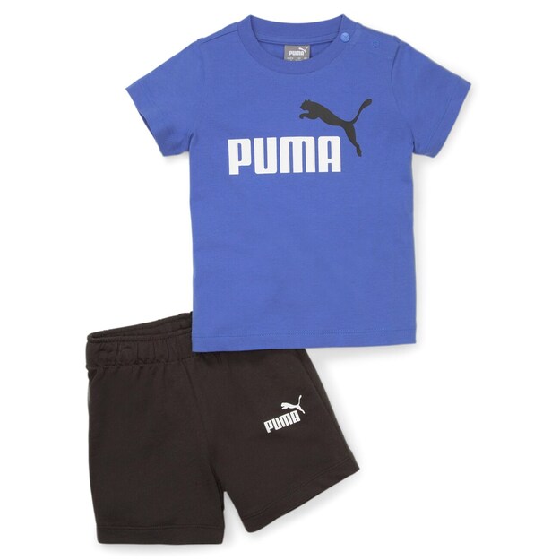Puma minicats tee&shorts set royal sapphire